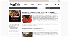 Desktop Screenshot of blog.sousvidesupreme.com